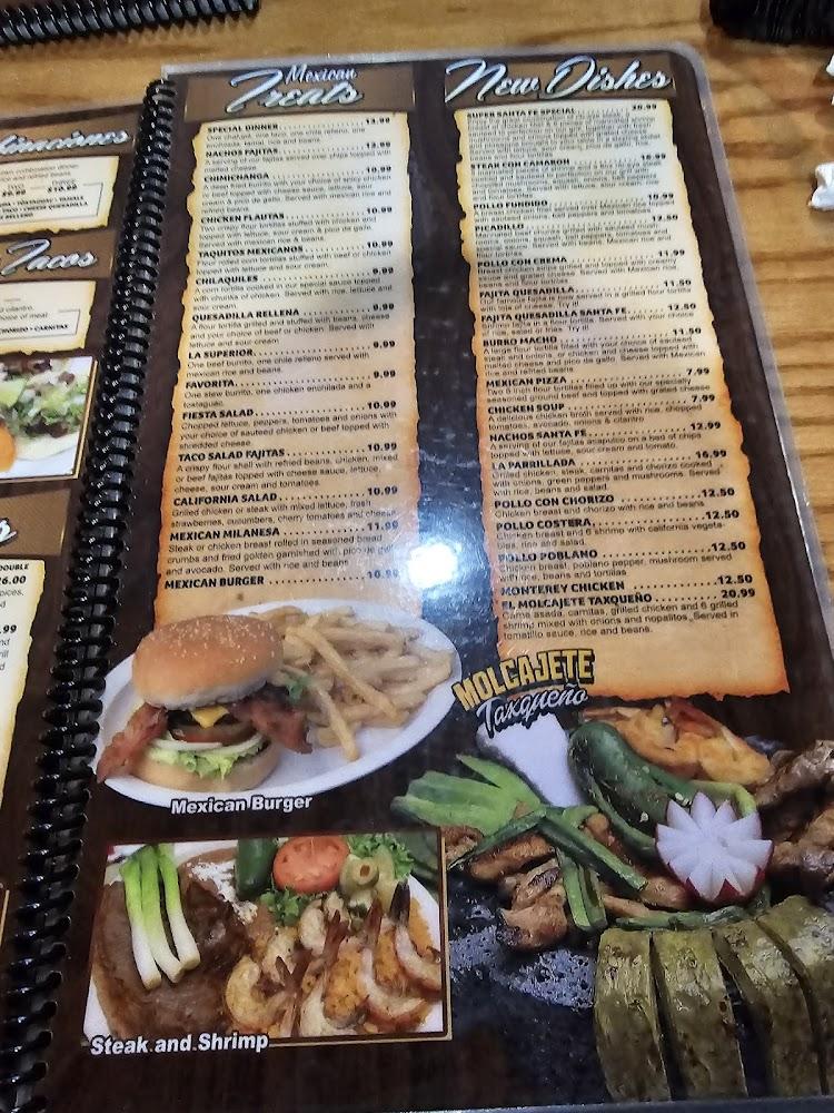Sante Fe Mexican Restaurant Menu image 4
